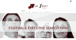 Desktop Screenshot of highimpactstaffing.com