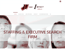 Tablet Screenshot of highimpactstaffing.com